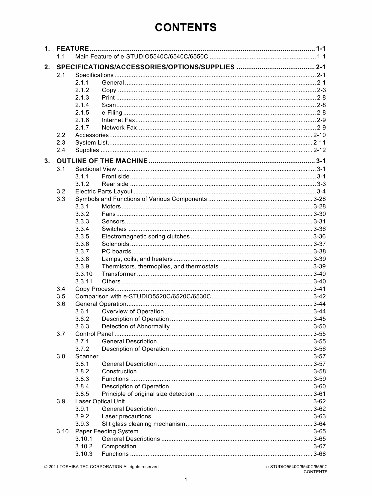 TOSHIBA e-STUDIO 5540C 6540C 6550C Service Manual-2